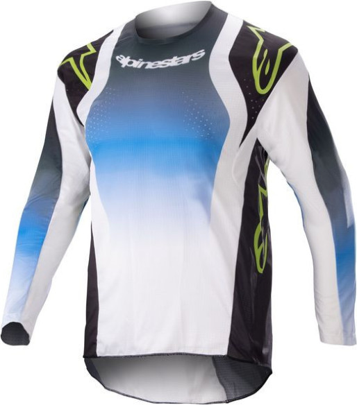 Tricou Enduro Copii Rac-Push Blue/White