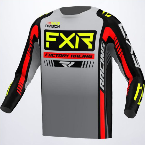 Tricou Enduro Copii Clutch Grey/Black/HiVis