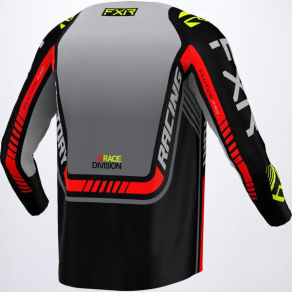 Tricou Enduro Copii Clutch Grey/Black/HiVis