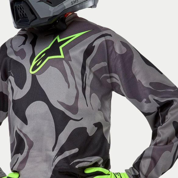 Tricou Moto Enduro/MX Copii Racer Tactical Cast Gray/Camo Magnet 24