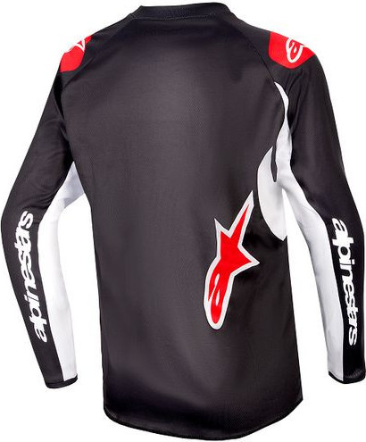 Tricou Moto Enduro/MX Copii Racer Lucent Black/White/Red 24