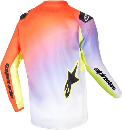 Tricou Moto Enduro/MX Copii Racer Lucent White/Red/Yellow 24