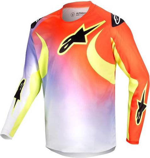Tricou Moto Enduro/MX Copii Racer Lucent White/Red/Yellow 24