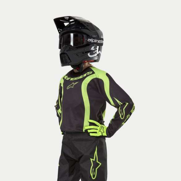Tricou Moto Enduro/MX Copii Racer Lurv Black/Yellow 24