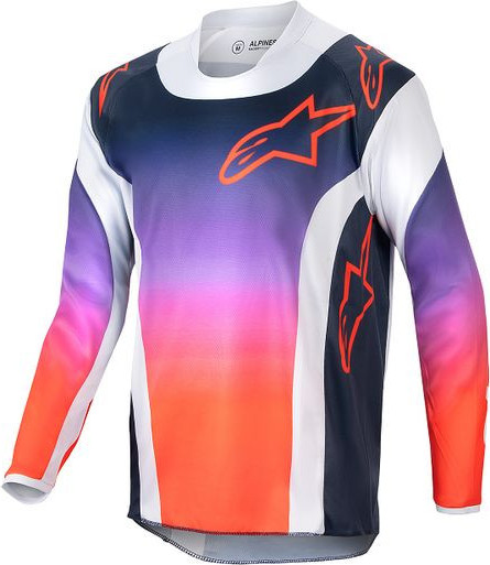 Tricou Moto Enduro/MX Copii Racer Hoen Gray/Orange/Blue 24