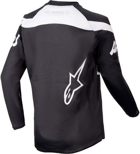 Tricou Moto Enduro/MX Copii Racer Hana Black/White 24