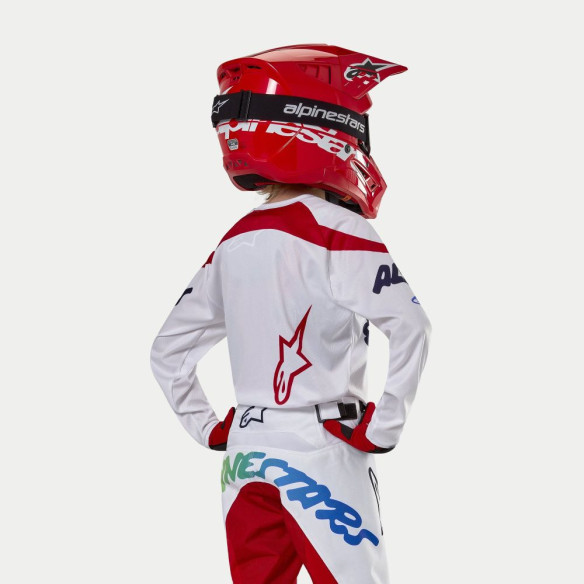 Tricou Moto Enduro/MX Copii Racer Hana White/Multicolor 24