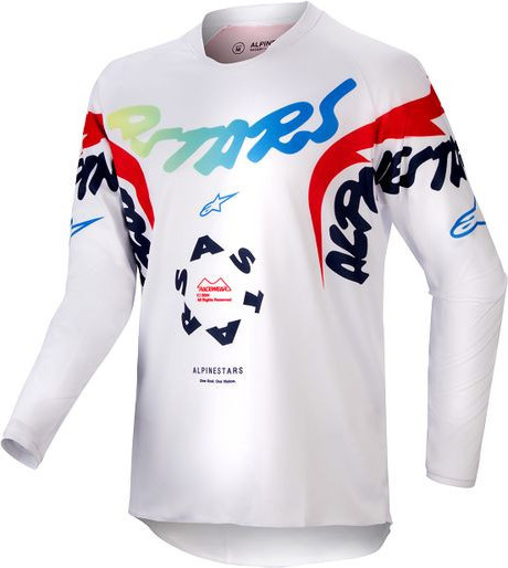 Tricou Moto Enduro/MX Copii Racer Hana White/Multicolor 24
