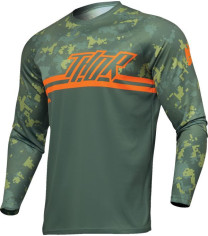 Tricou Moto Mx/Enduro Copii Sector Digi Forest Green/Camo 2024