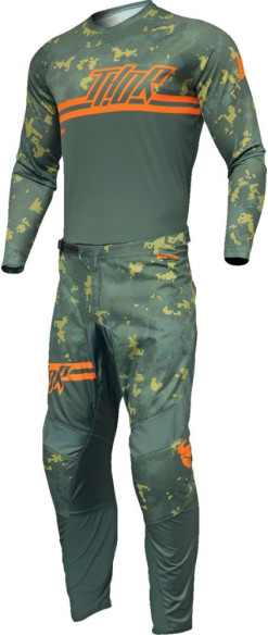 Tricou Moto Mx/Enduro Copii Sector Digi Forest Green/Camo 2024