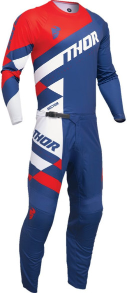 Tricou Moto Mx/Enduro Copii Sector Checker Navy/Red 2024