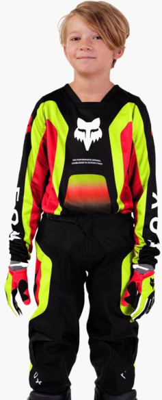 Tricou Moto MX/Enduro Copii 180 Ballast Black/Yellow/Red