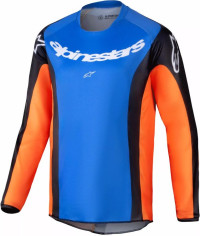 Tricou Moto MX/Enduro Copii Racer Youth Melt Blue/Black/Orange/White 24