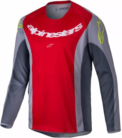 Tricou Moto MX/Enduro Copii Racer Youth Melt Red/Grey/Yellow 24