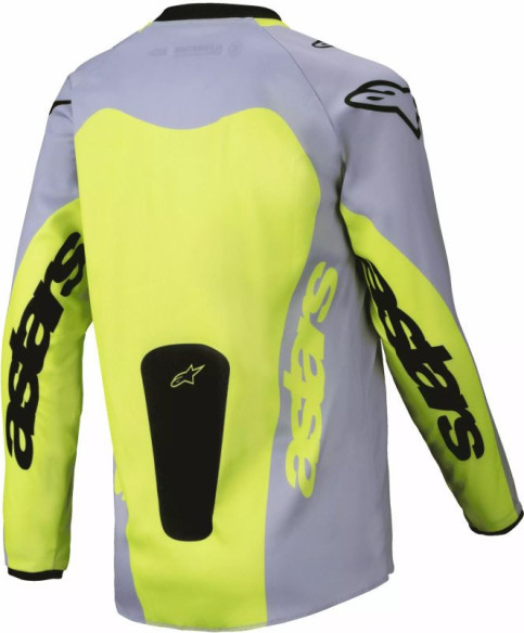 Tricou Moto MX/Enduro Copii Racer Youth Veil Grey/Yellow 24