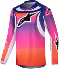 Tricou Moto MX/Enduro Copii Racer Youth Wurx Orange/Blue/White 24