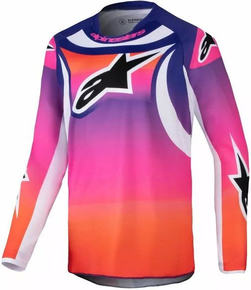 Tricou Moto MX/Enduro Copii Racer Youth Wurx Orange/Blue/White 24