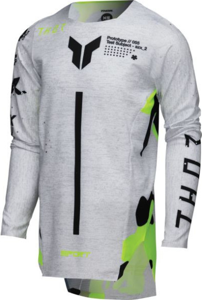 Tricou Moto MX/Enduro Copii Sportmode Riot White/Acid 25