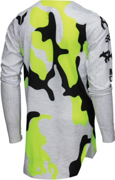 Tricou Moto MX/Enduro Copii Sportmode Riot White/Acid 25