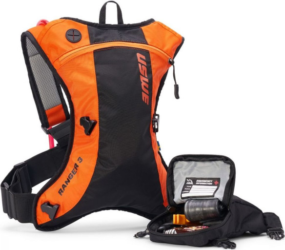Rucsac Hidratare Ranger Orange 3L Rezervor 2L