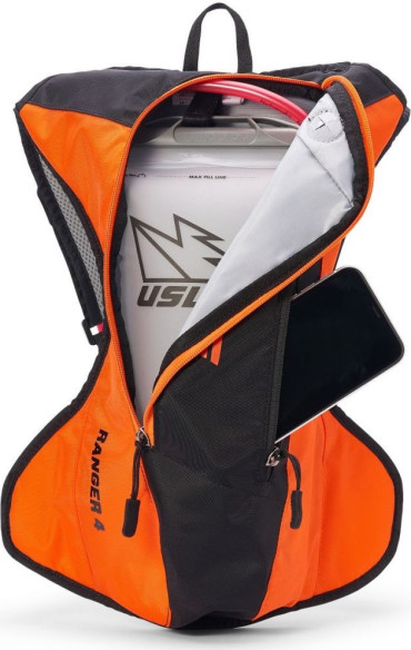 Rucsac Hidratare Ranger Orange 4L Rezervor 3L