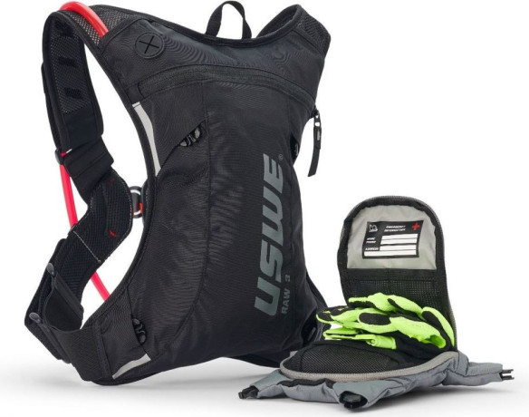Rucsac Hidratare Raw 3 Carbon Black 2L/3L