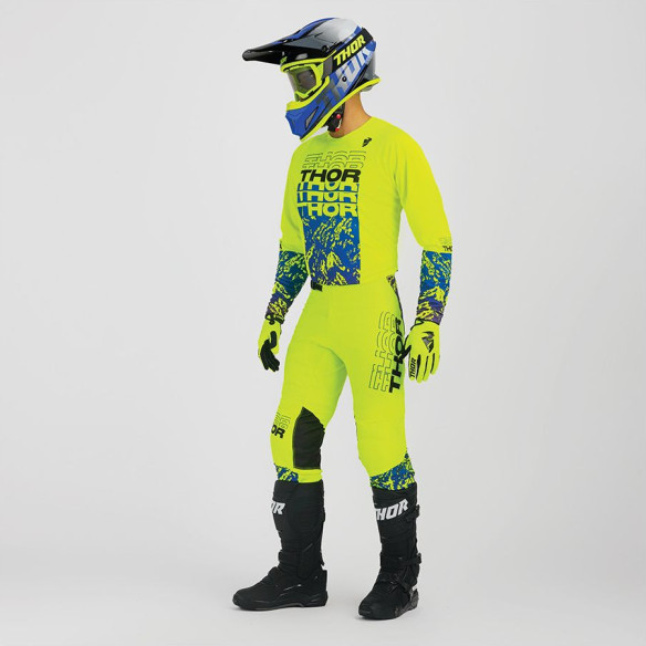 Combo Moto Tricou + Pantaloni Sector Atlas Black/Blue 23