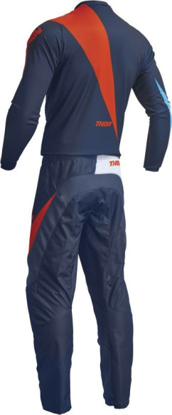 Combo Moto Tricou + Pantaloni Sector Edge Navy/Red Orange 23