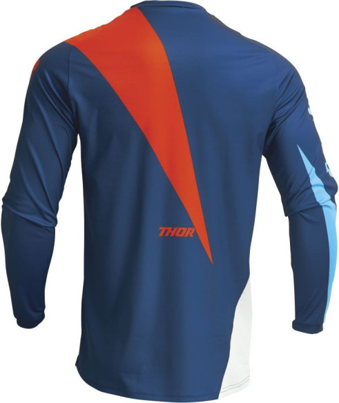 Combo Moto Tricou + Pantaloni Sector Edge Navy/Red Orange 23