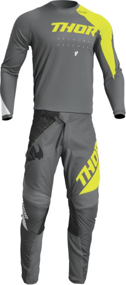 Combo Moto Tricou + Pantaloni Sector Edge Dark Gray/Acid 23