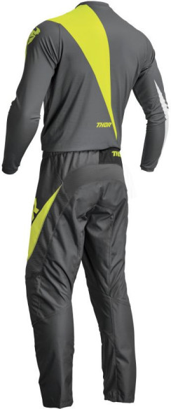 Combo Moto Tricou + Pantaloni Sector Edge Dark Gray/Acid 23