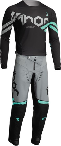 Combo Moto Tricou + Pantaloni Pulse Cube Black/Mint 23
