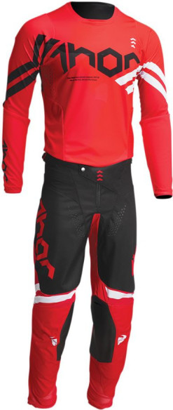 Combo Moto Tricou + Pantaloni Pulse Cube Red/White 23