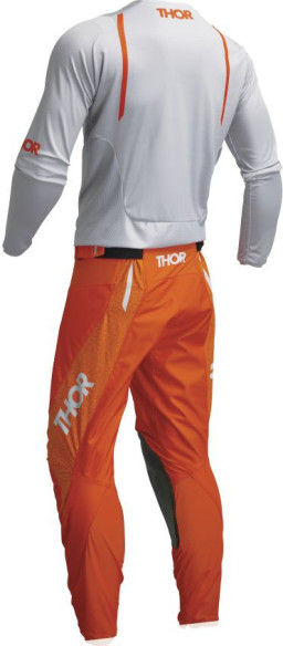 Combo Moto Tricou + Pantaloni Pulse Mono Light Gray/Orange 23