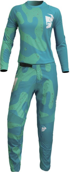 Combo Moto Tricou + Pantaloni Dama Sector Disguise Teal/Aqua 23