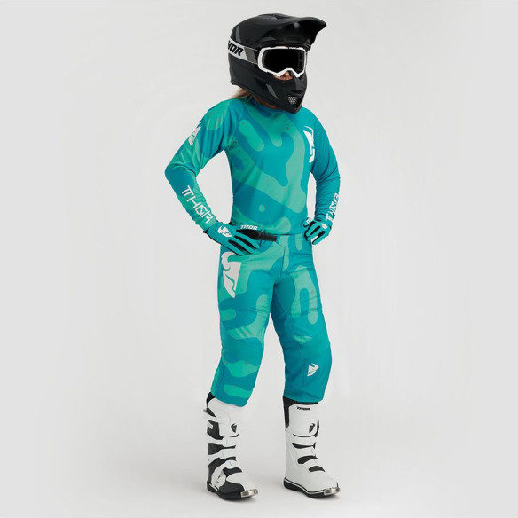 Combo Moto Tricou + Pantaloni Dama Sector Disguise Teal/Aqua 23