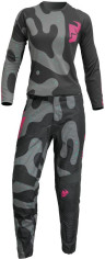 Combo Moto Tricou + Pantaloni Dama Sector Disguise Gray/Flo Pink 23