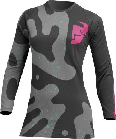 Combo Moto Tricou + Pantaloni Dama Sector Disguise Gray/Flo Pink 23