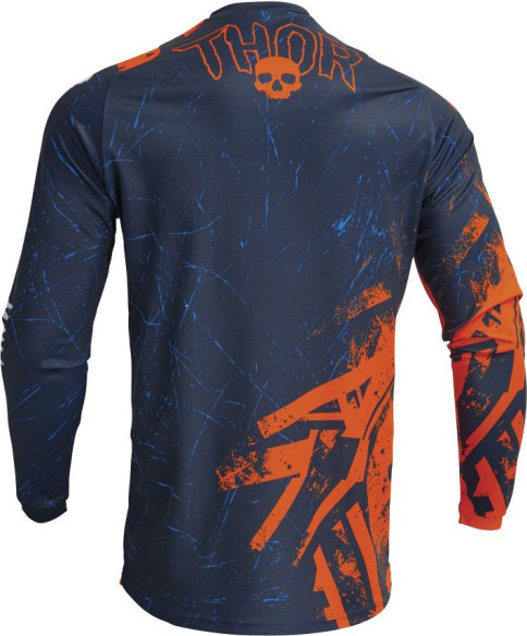 Combo Moto Tricou + Pantaloni Copii Sector Racewear Gnar Midnight/Orange 23