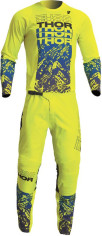 Combo Moto Tricou + Pantaloni Copii Sector Racewear Atlas Acid/Blue 23