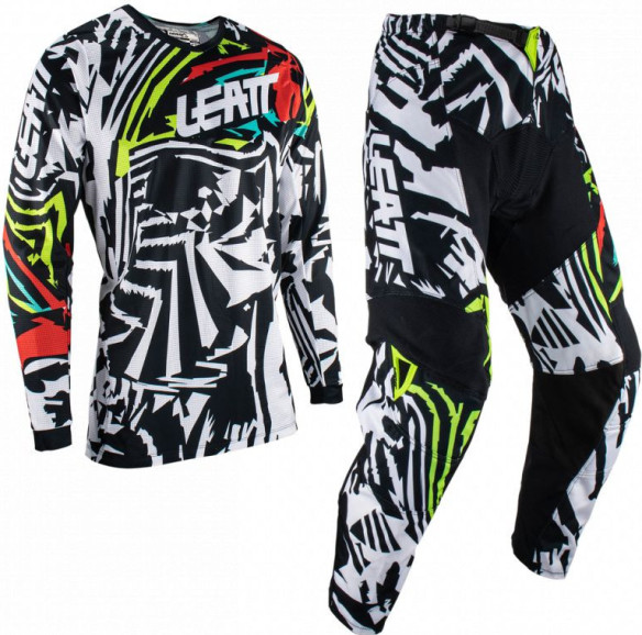 Combo Copii Tricou + Pantaloni Ride Kit Moto 3.5 Zebra
