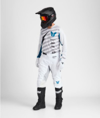Combo Tricou + Pantaloni Thor Launchmode Vented Raid White/Gray