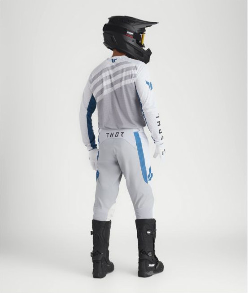 Combo Tricou + Pantaloni Thor Launchmode Vented Raid White/Gray