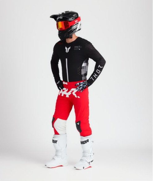 Combo Tricou + Pantaloni Thor Sportmode Riot Black/Red