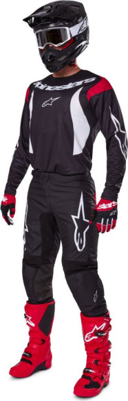 Combo Tricou + Pantaloni Alpinestars Fluid Haul Black/White