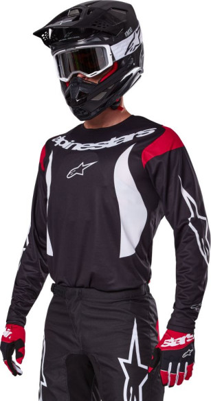 Combo Tricou + Pantaloni Alpinestars Fluid Haul Black/White