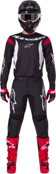 Combo Tricou + Pantaloni Alpinestars Fluid Haul Black/White