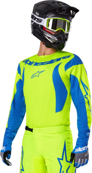 Combo Tricou + Pantaloni Alpinestars Fluid Haul Yellow/Blue
