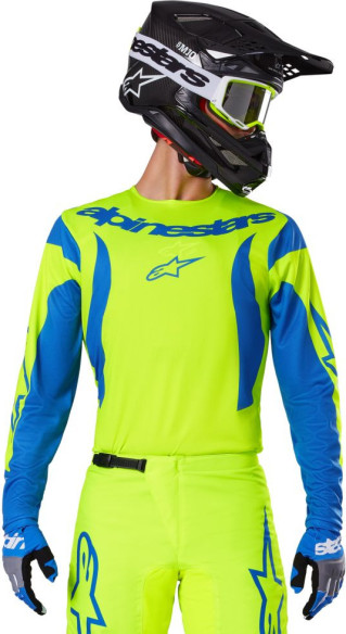 Combo Tricou + Pantaloni Alpinestars Fluid Haul Yellow/Blue