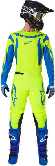 Combo Tricou + Pantaloni Alpinestars Fluid Haul Yellow/Blue